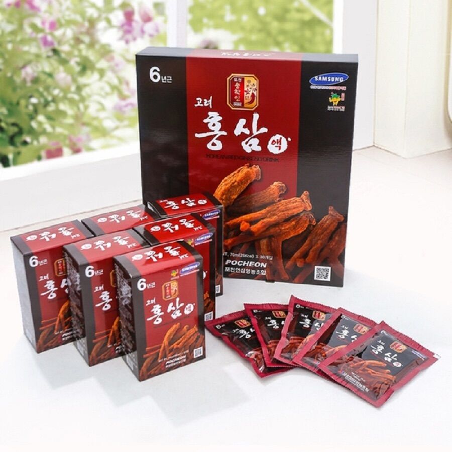 Nước hồng sâm Pocheon Hàn Quốc (Hộp 30 gói * 70ml)
