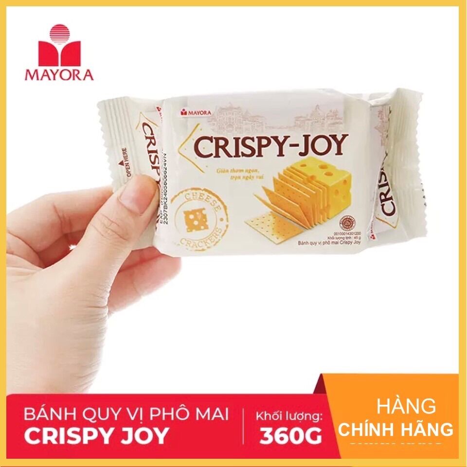 Bánh Cracker Cripy joy phô mai 312 GR/156 grm