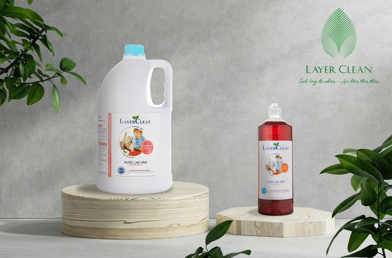 Nước lau sàn Layer Clean hương quế 5 lit