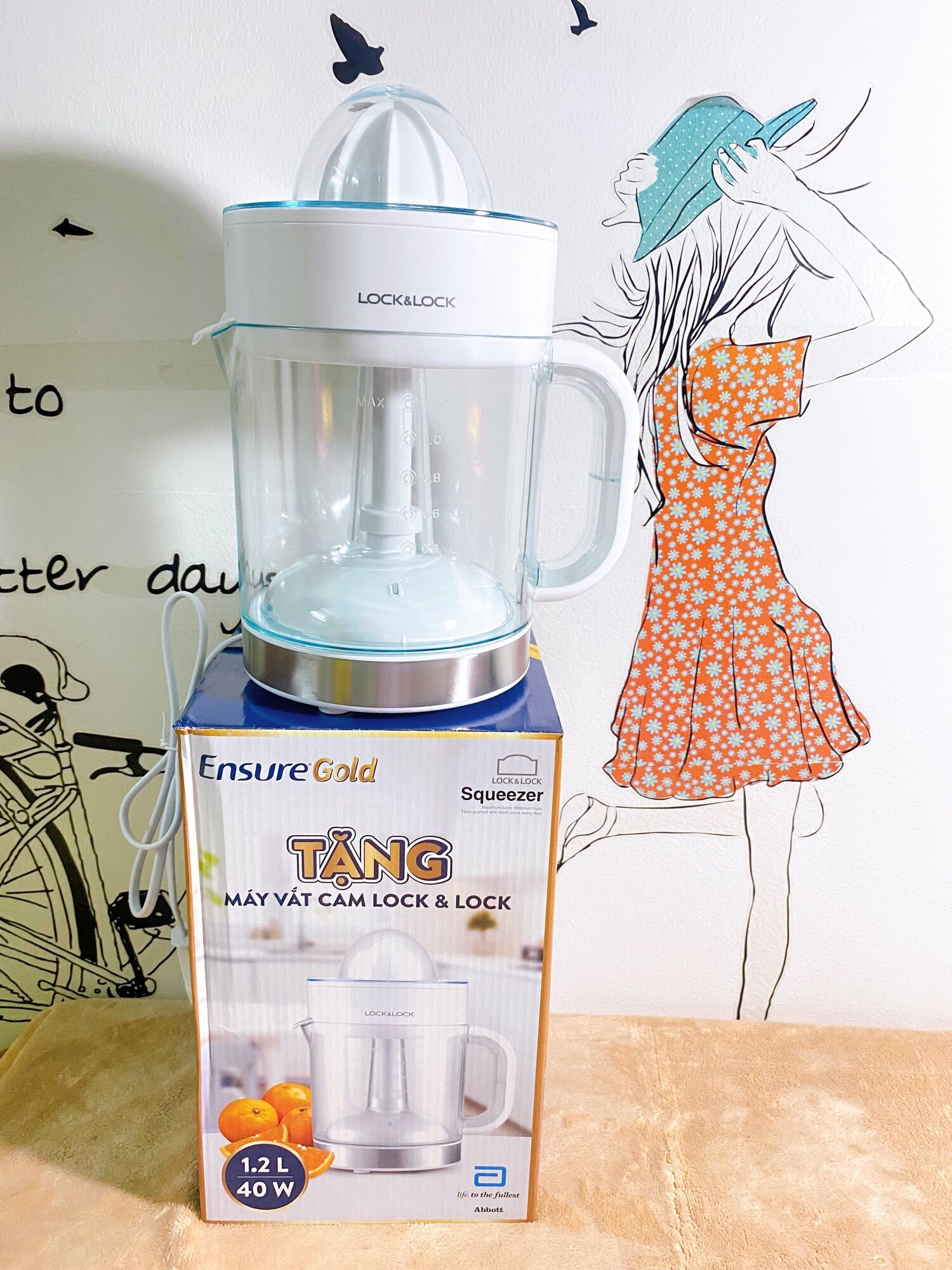 Máy vắt cam L&L 1,2 Lít (HÀNG KM ENSURE)