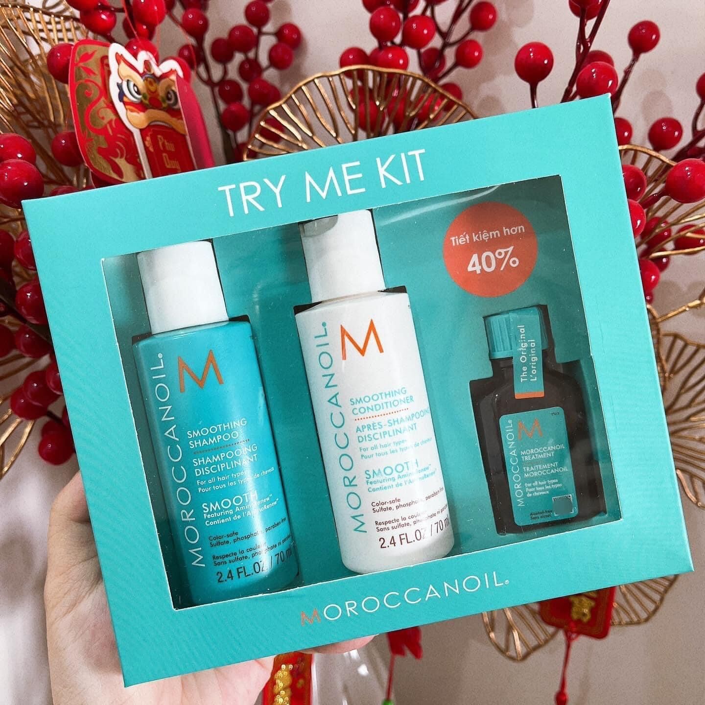 Set dưỡng tóc moroccanoil 3 món