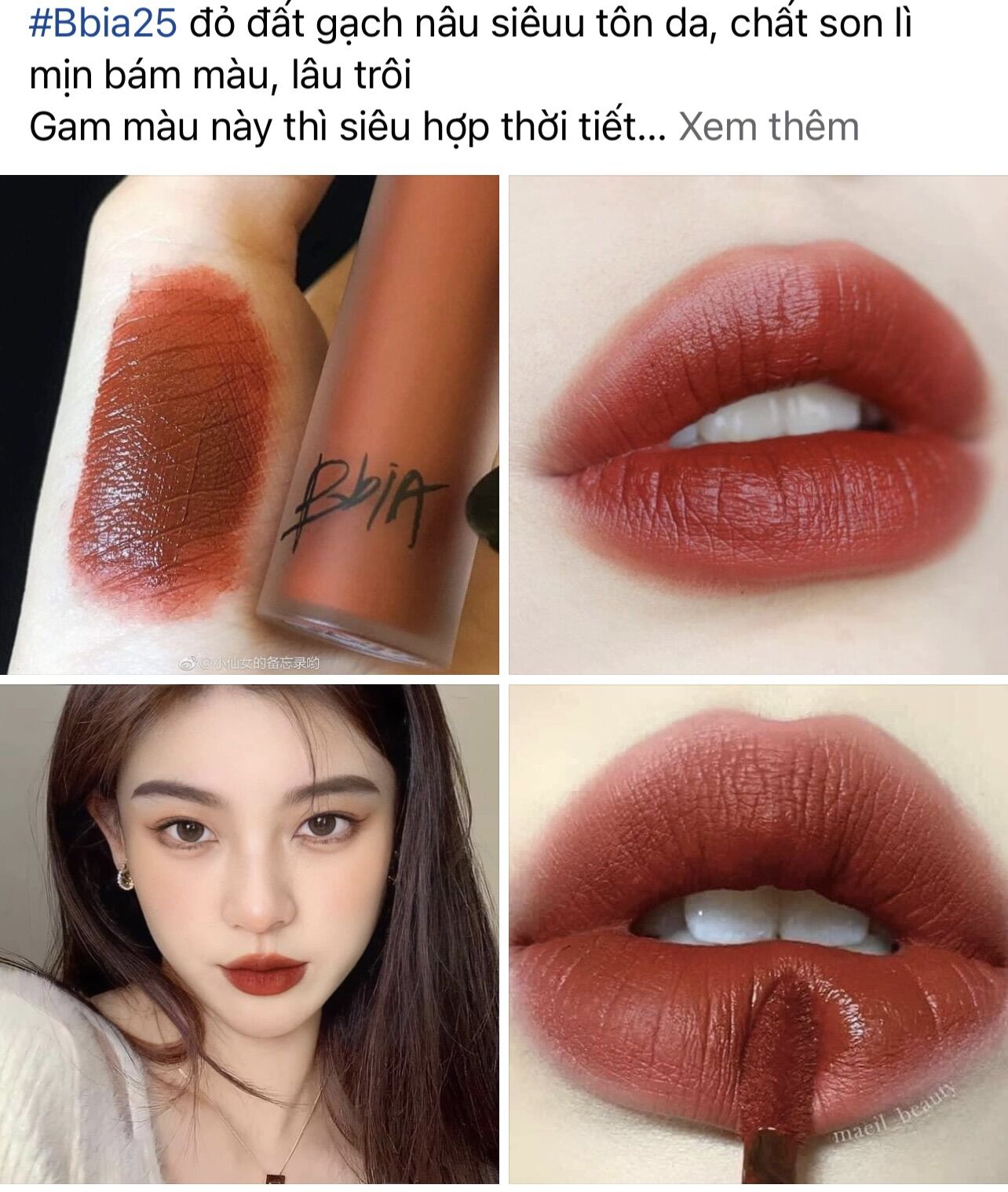 Son Kem Lì Bbia Lip Tint