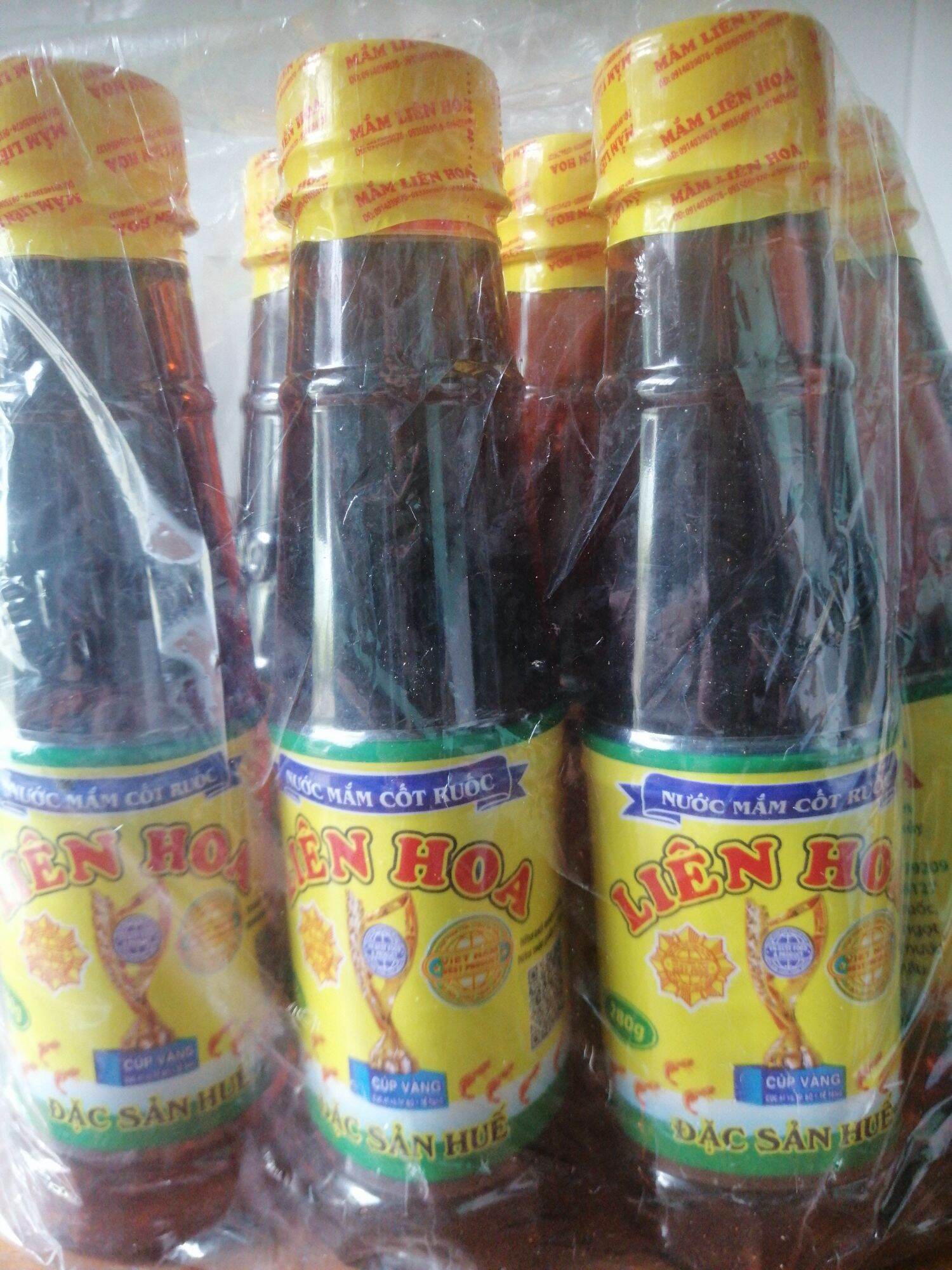 5 chai nước mắm ruốc liên hoa - đặc sản huế - chai 280gr - nước nắm ngon