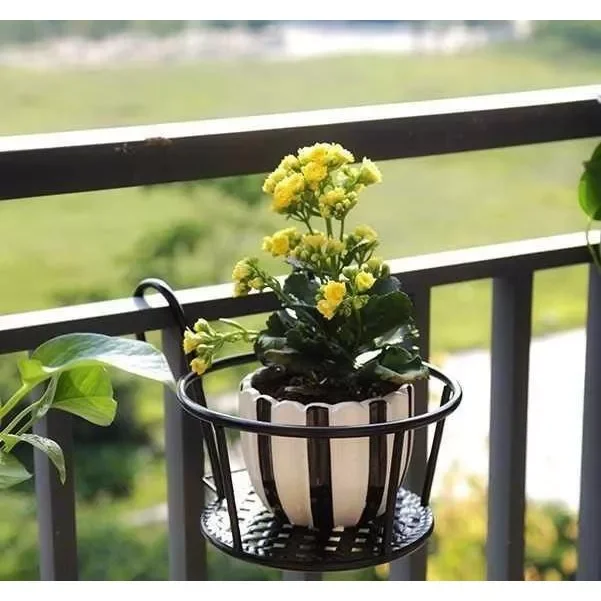 Giỏ sắt treo chậu cây ban công Kệ để chậu hoa cây cảnh có móc