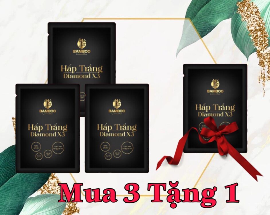(COMBO 3 Tặng 1) Hấp Trắng Bamboo - Dùng cho Body & Face