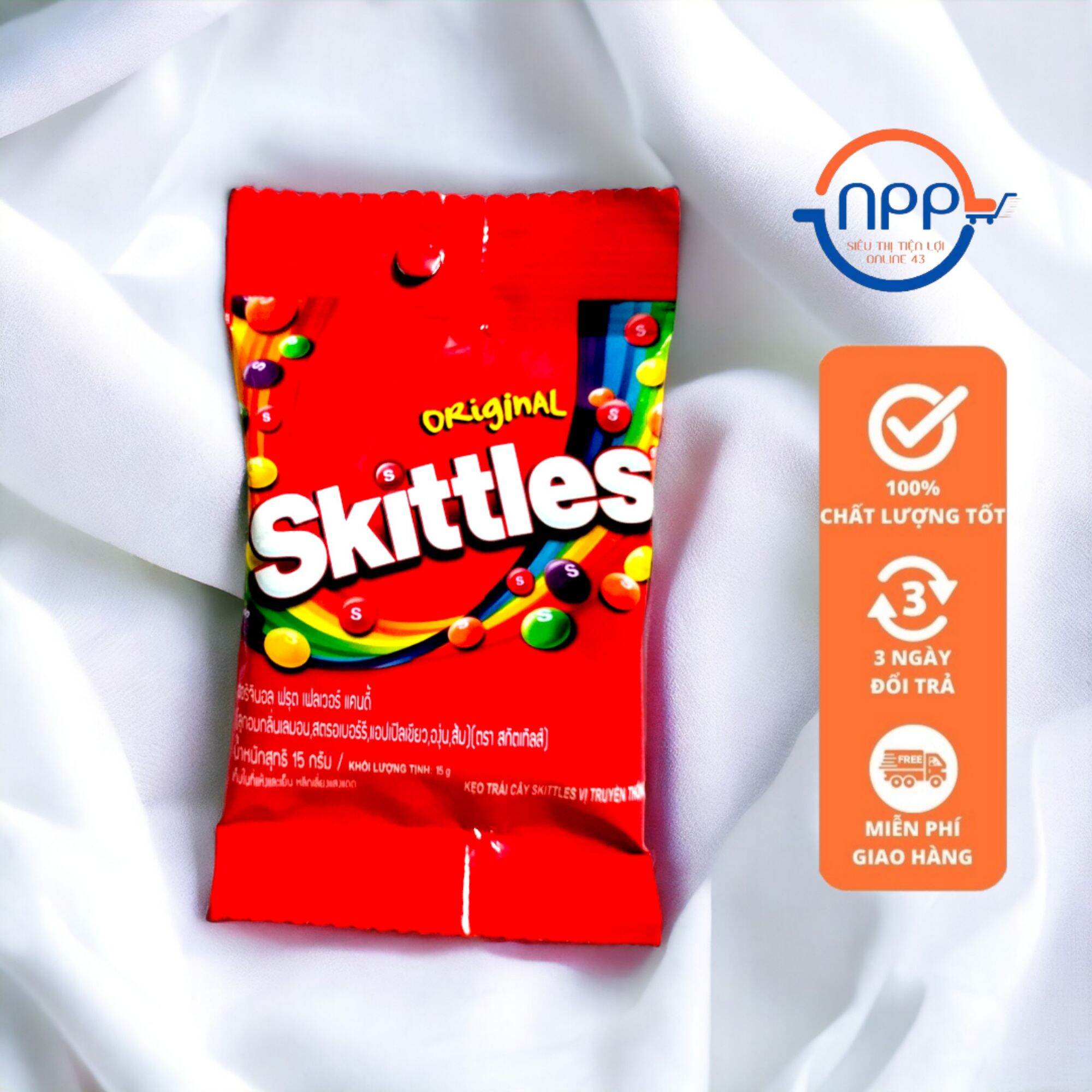 Kẹo Trái Cây Skittles Gói 15g