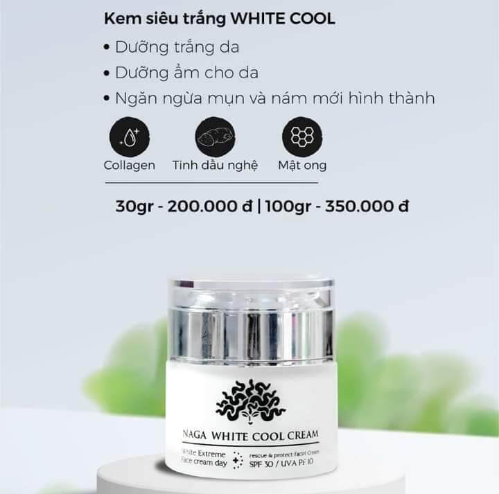 Kem dưỡng trắng da White Cool Naga dưỡng trắng da hiệu quả