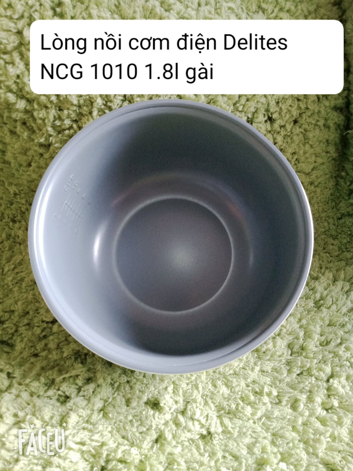 Lòng nồi cơm điện Delites NCG 1010 1.8l nắp gài-phụ kiện phụ tùng linh kiện chính hãng