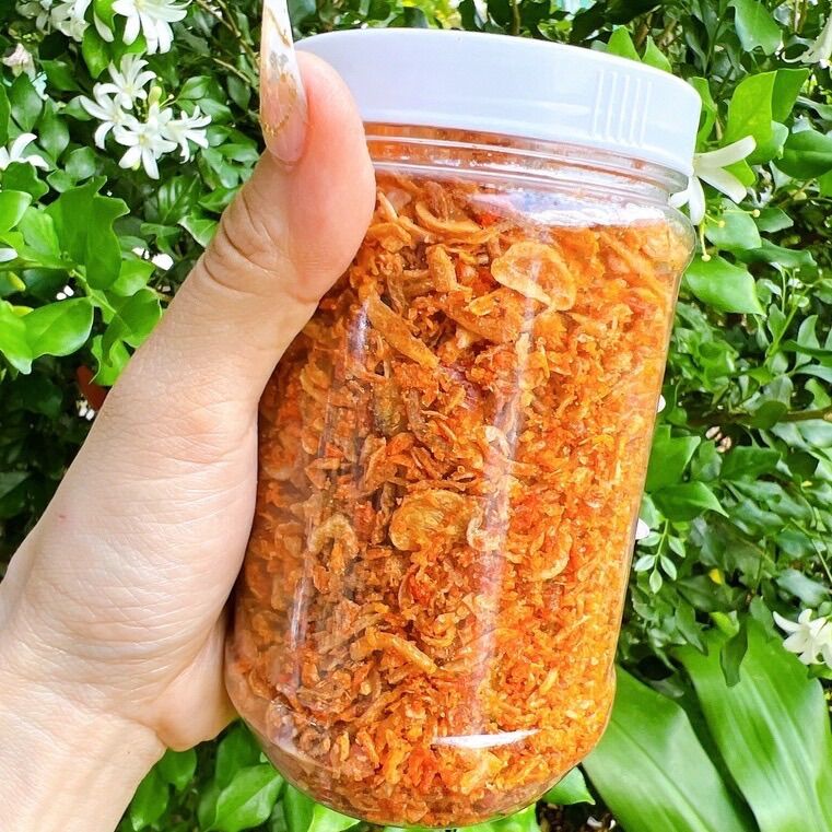 Muối ruốc hành phi siêu ngon không trộn bột nguyên chất