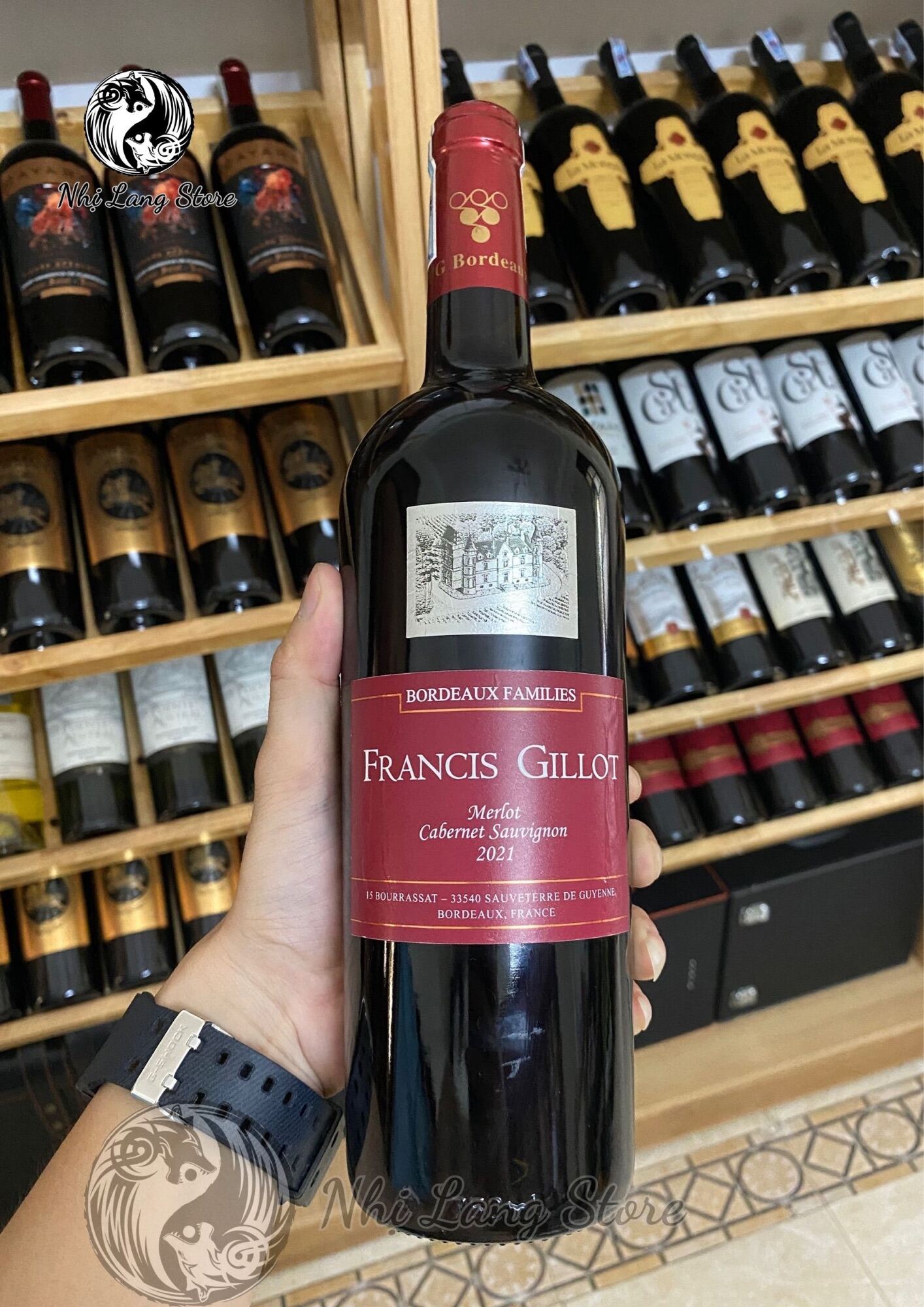 Vang đỏ Francis Gillot Đỏ - Vang Pháp - Bordeaux - Nhị Lang Store