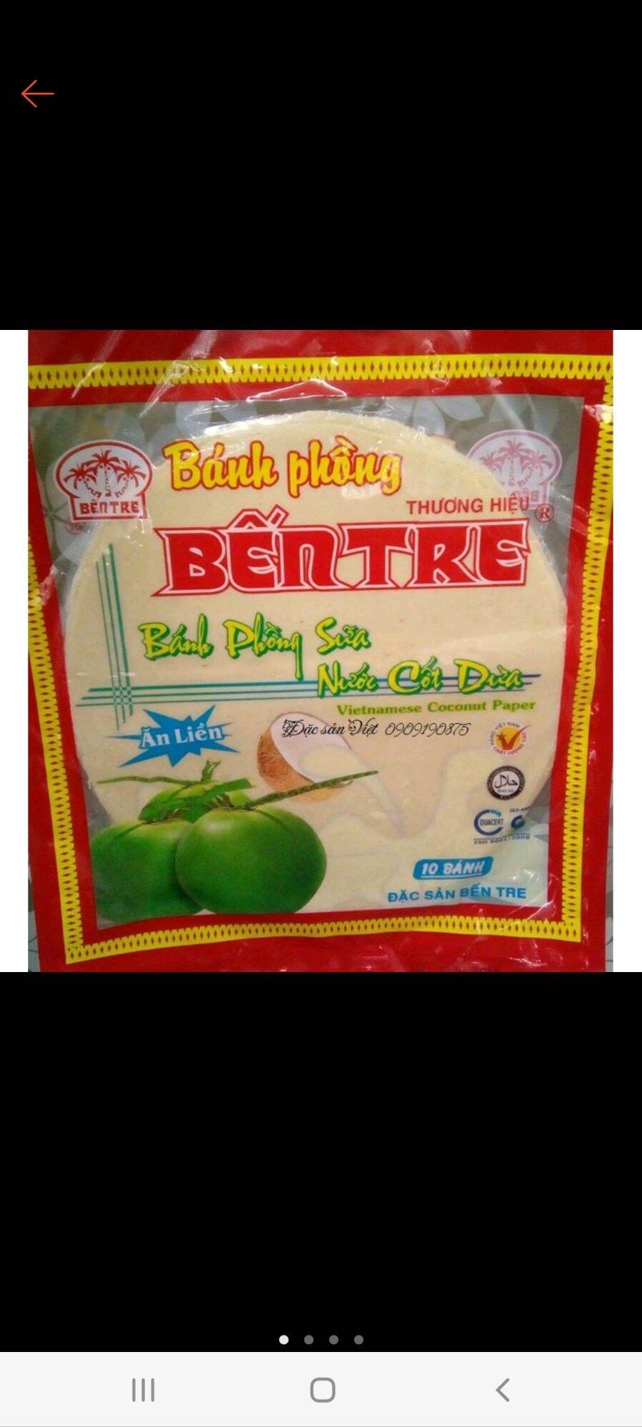Bánh phồng sữa ăn liền Thương Hiệu Bến Tre