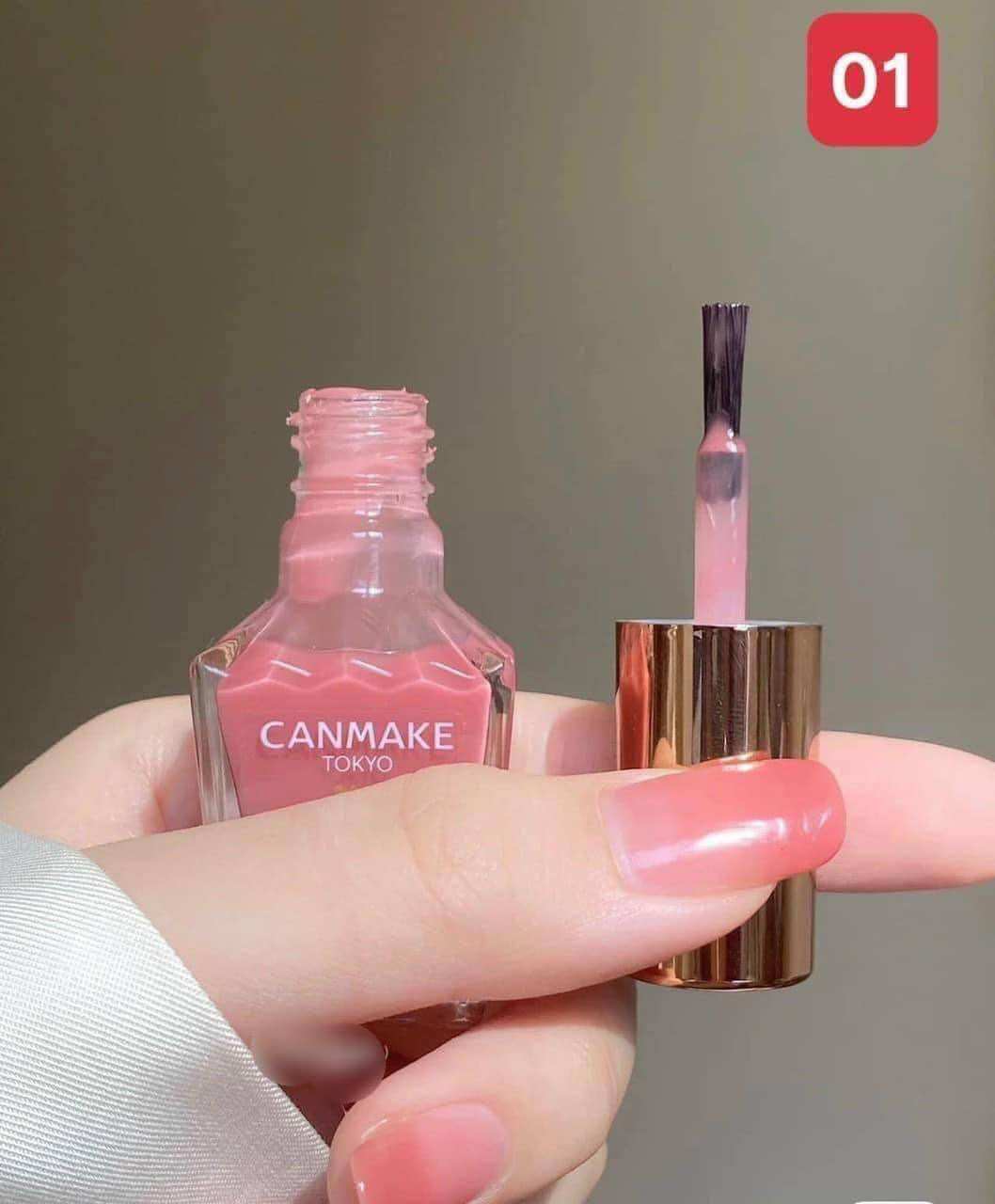 Sơn Móng Tay Canmake Màu 01 foundation Hồng Thạch Đào Nhật Bản