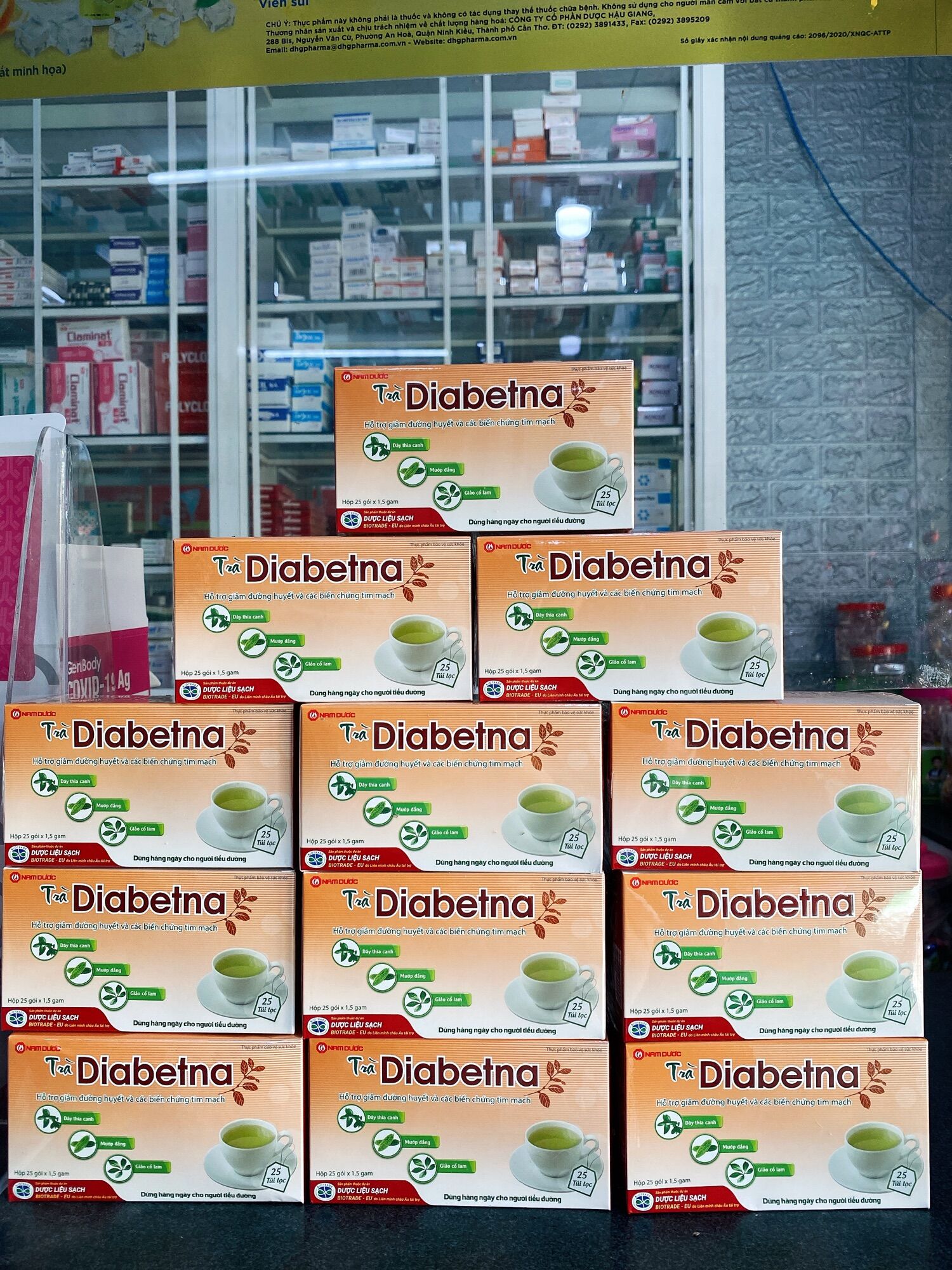 Trà Diabetna (hộp lớn 25 gói x 1,5gam)