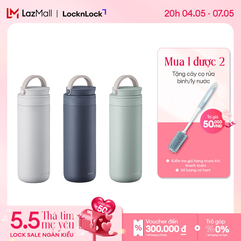 Bình giữ nhiệt Lock&Lock Metro Two Way 475ml - LHC4274 (3 màu)- Có quai cầm - giữ nhiệt 8 tiếng - mi