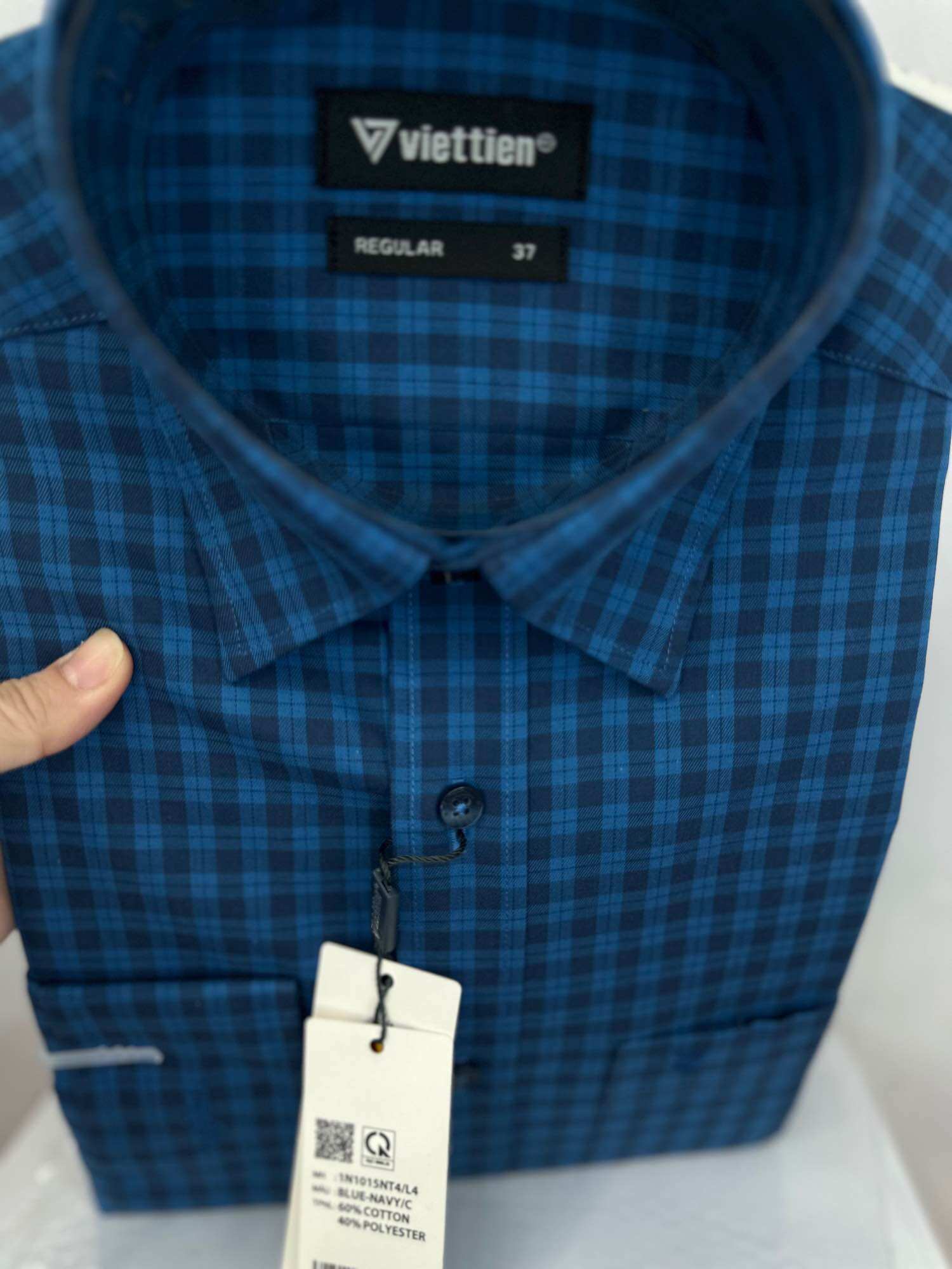 (1N1015 )Áo sơ mi nam dài tay, phom regular( phom rộng)