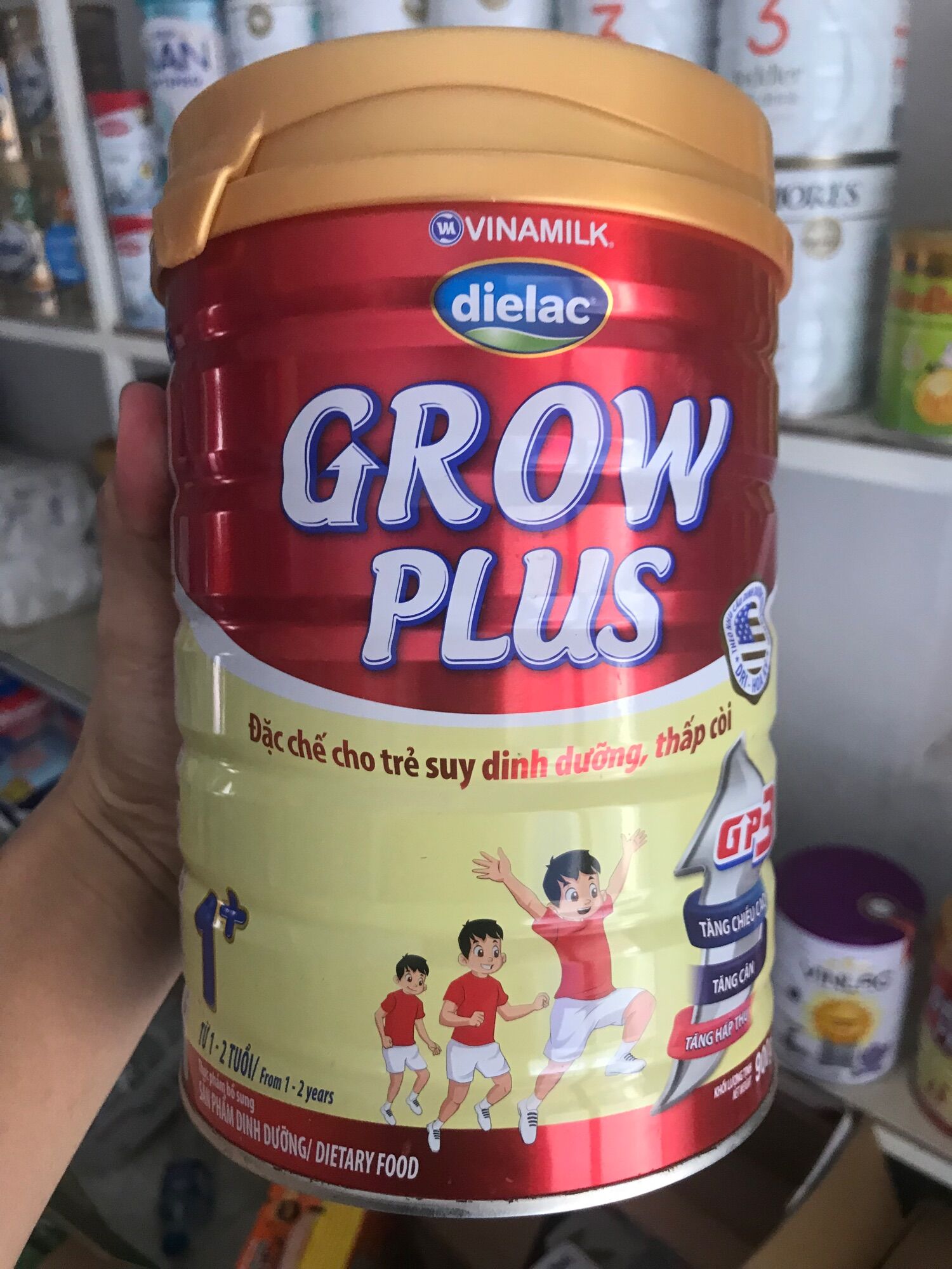 Sữa Dielac Grow plus đỏ vinamilk số 1+ 2+