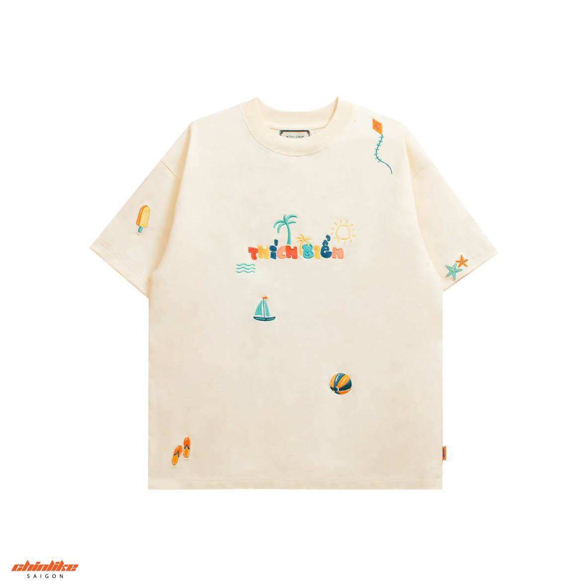 Chinlike-golden haze “thích biển” tee