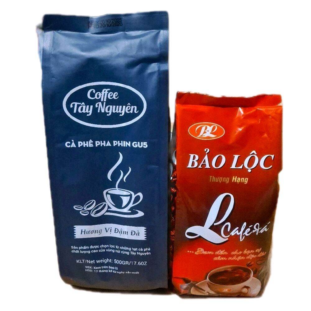 combo cà phê pha phim bảo lộc thượng hạn +cafe tây nguyên gu5 mix trộn đặc biệt chuẩn gu đậm thơm sánh béo hậu thơm ngon từ cà phê hạt pha phim truyền thống thơm ngon tuyệt hảo