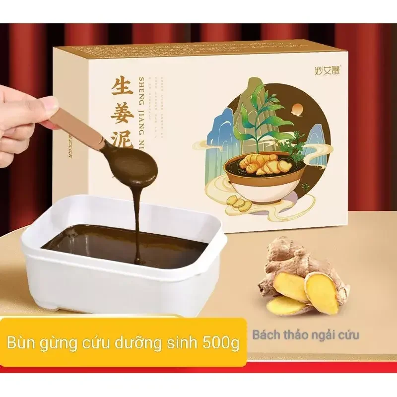 Bùn gừng dưỡng sinh giảm béo, massage body, giảm đau hộp 500 gram