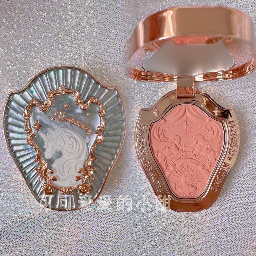 Son Má Hồng Unicorns Crystal Pearl Half-ripe Honey Sweet Tea Cheek Blush Enhance Color Beauty Tools 