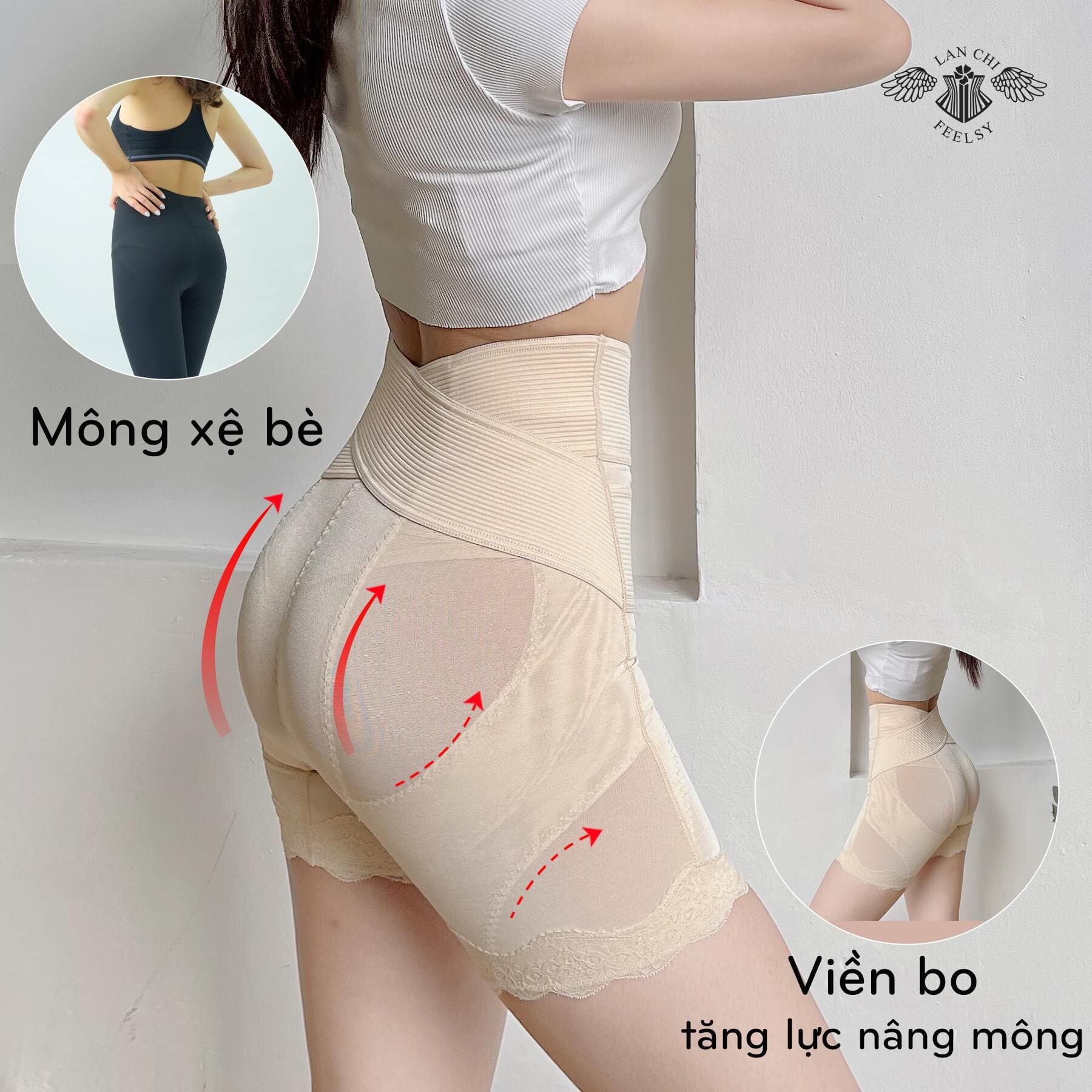 Quần gen bụng hỗ trợ nâng mông cao cấp