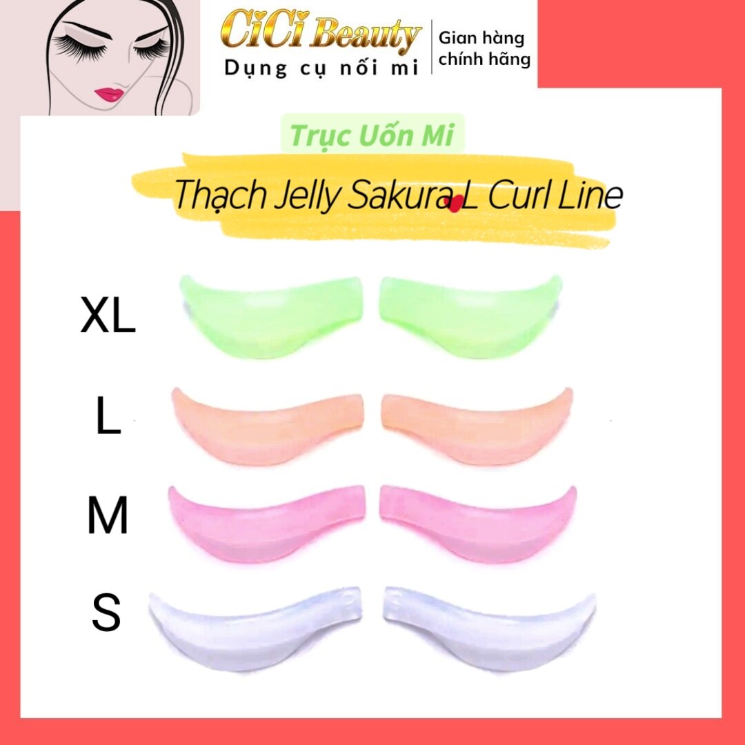 Trục Uốn Mi Silicon Sakura Thạch Jelly L Curl Line