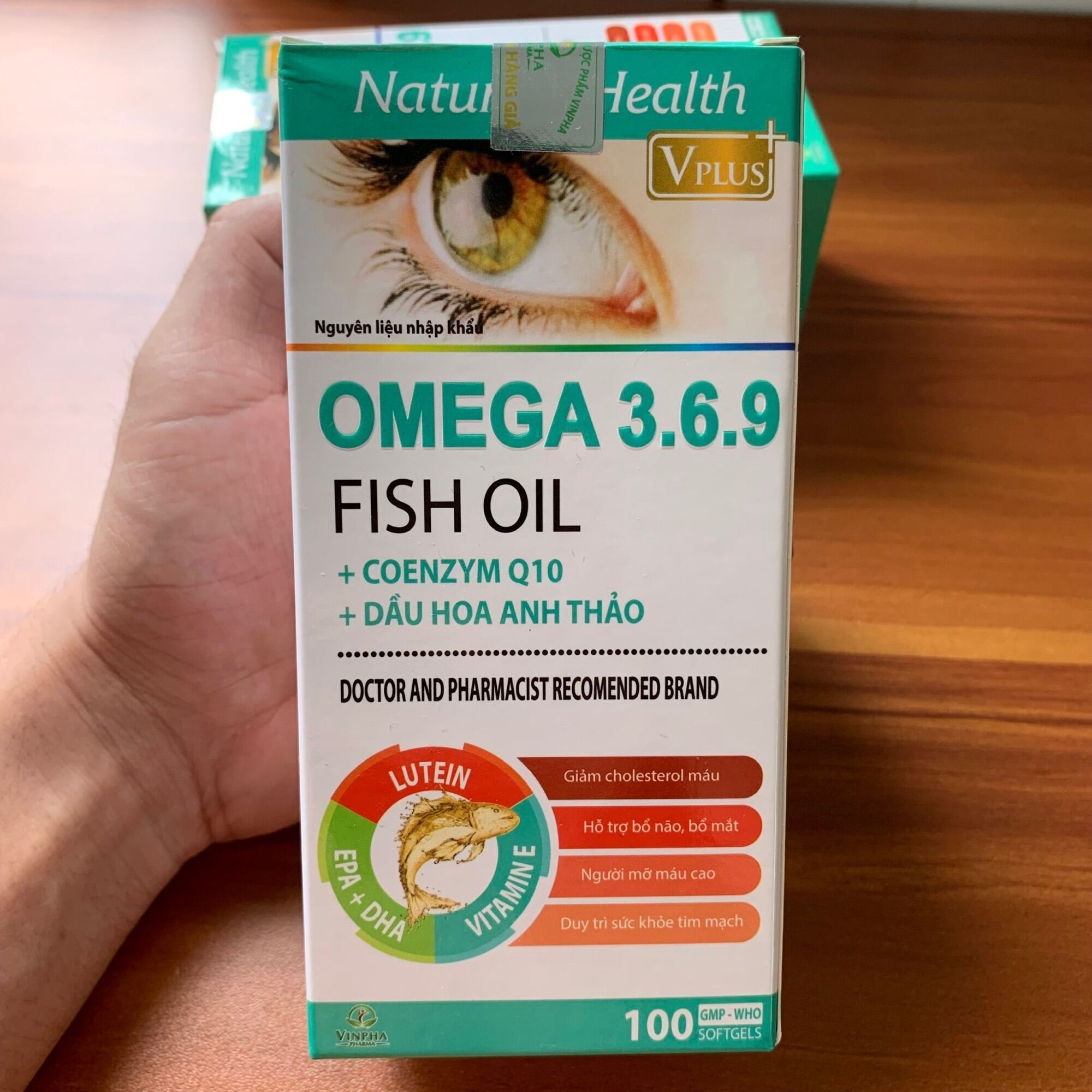 Viên dầu cá Omega 3 6 9 Fish oil Bổ não, sáng mắt, khỏe mạnh tim mạch