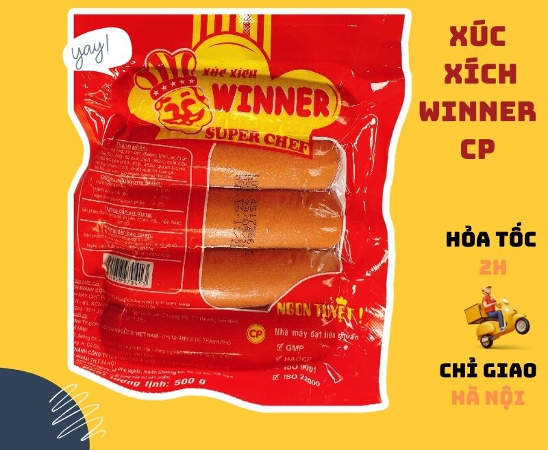 Xúc xích winner cp 500g -chỉ giao hoả tốc 2h