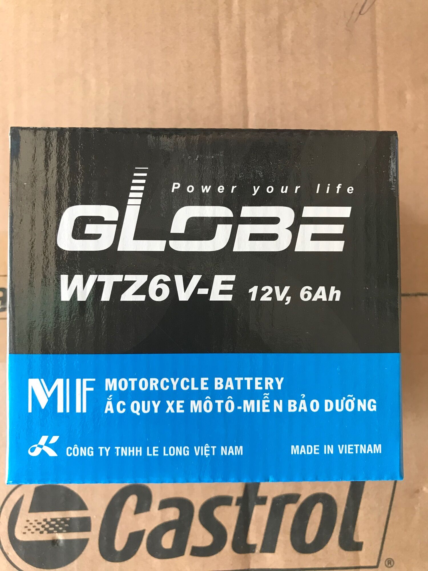 Ắc quy khô 6a globe wtz6v-e cho xe tay ga honda,yamaha