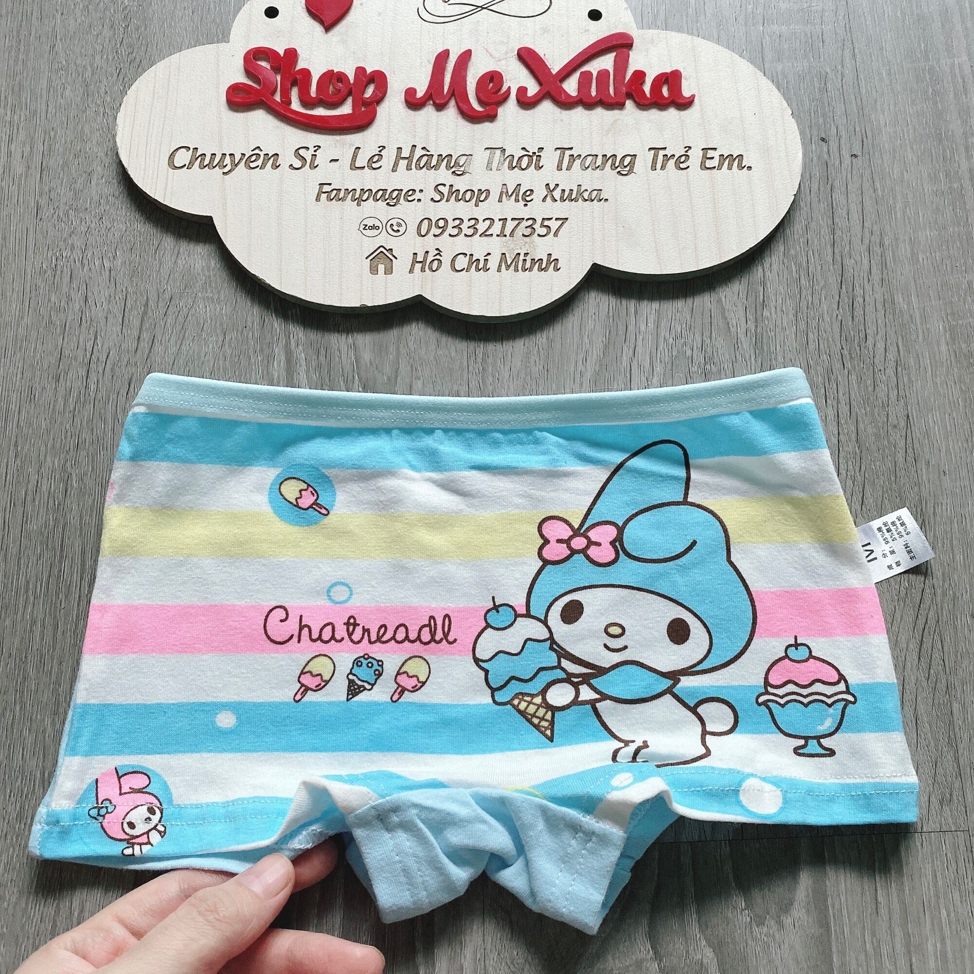 Quần chip đùi bé gái Happy Time