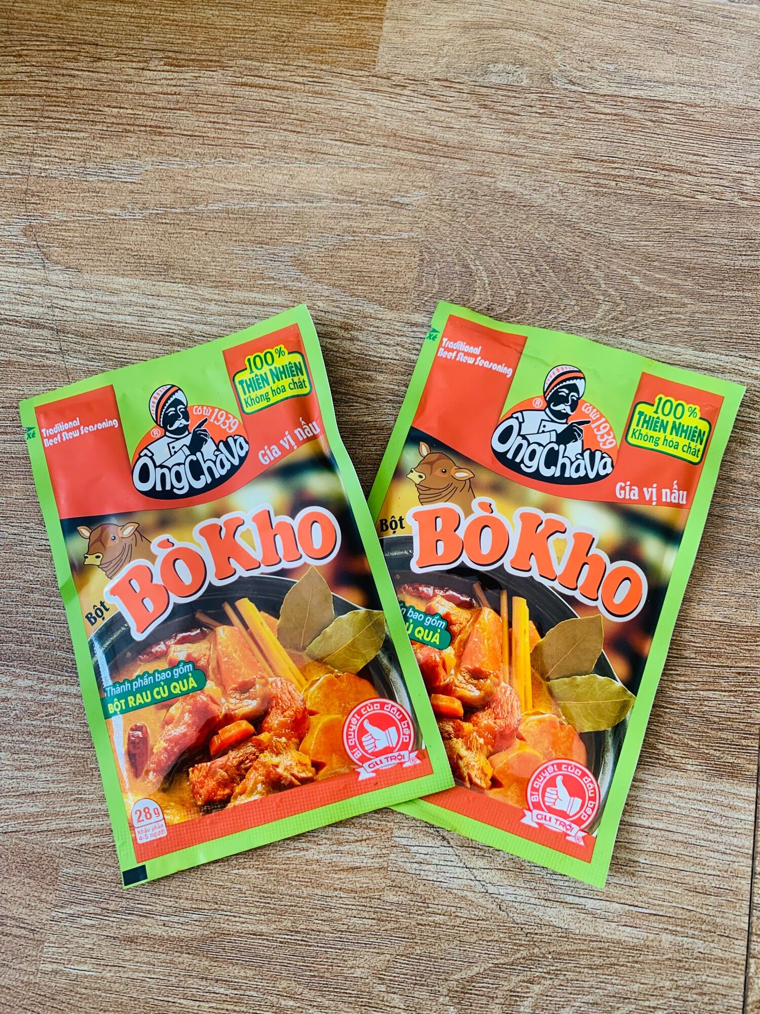 Com bo gói gia vị bò kho 28gr ocv