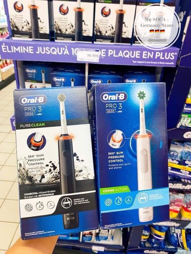 Bàn chải điện oral-b pro 3 3000 - made in germany