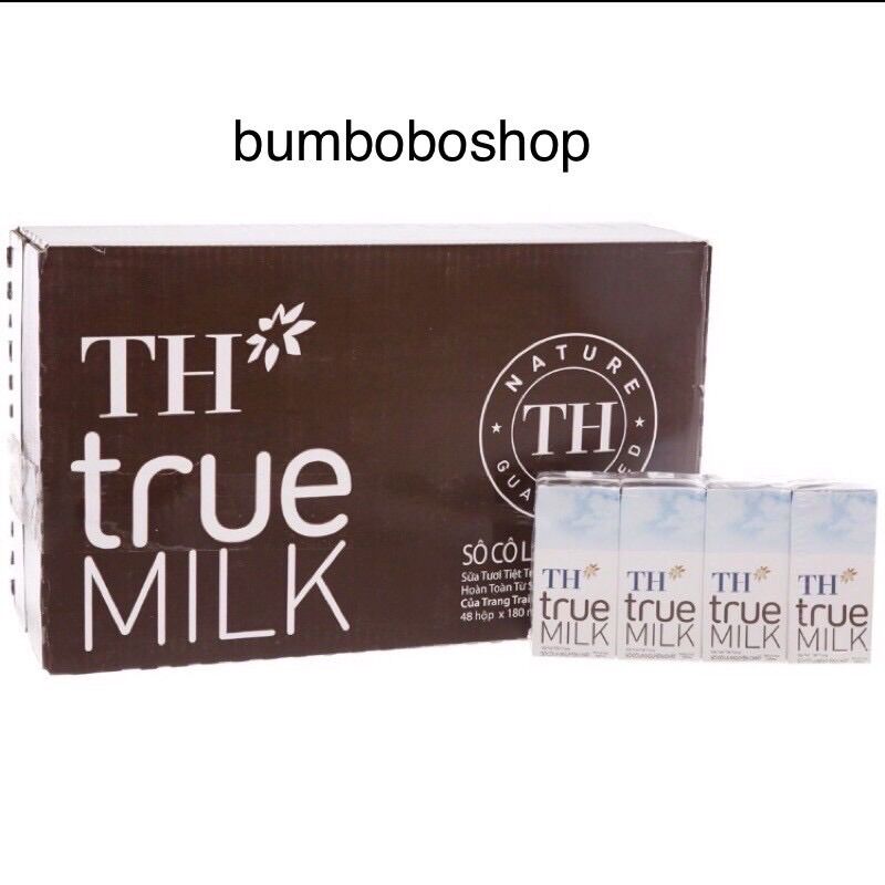 Thùng 48 hộp sữa th true milk vị socola