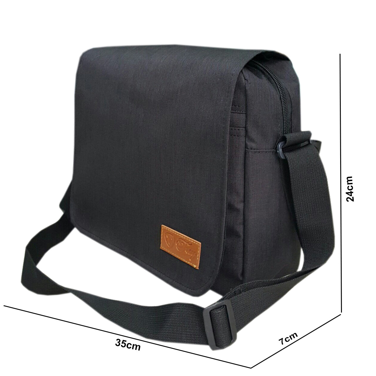 Cặp đeo chéo nam TROY CLASSIC 4 màu lựa chọn, chất liệu vải bố pvc chống thấm