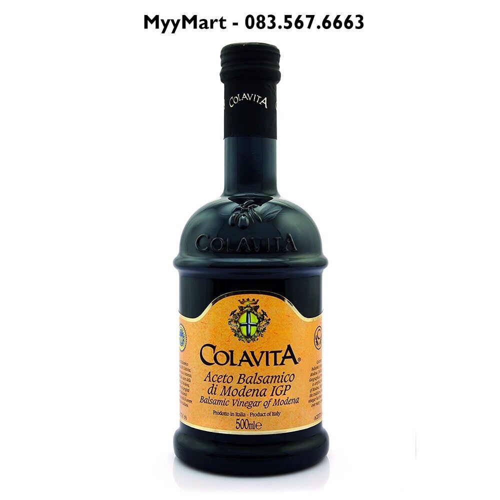 Giấm thơm balsamic hiệu colavita chai 500ml
