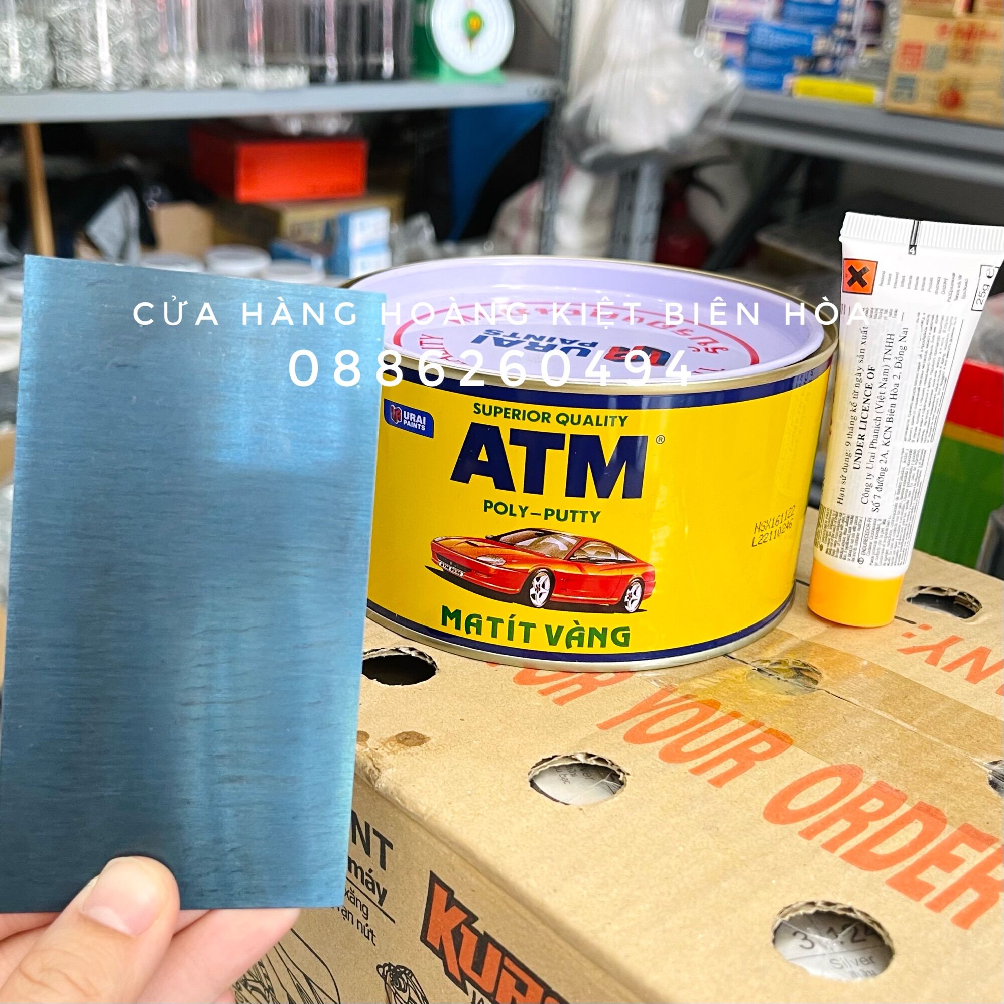 BỘT TRÉT MATIT VÀNG ATM (KÈM TUÝP PHA) 1KG