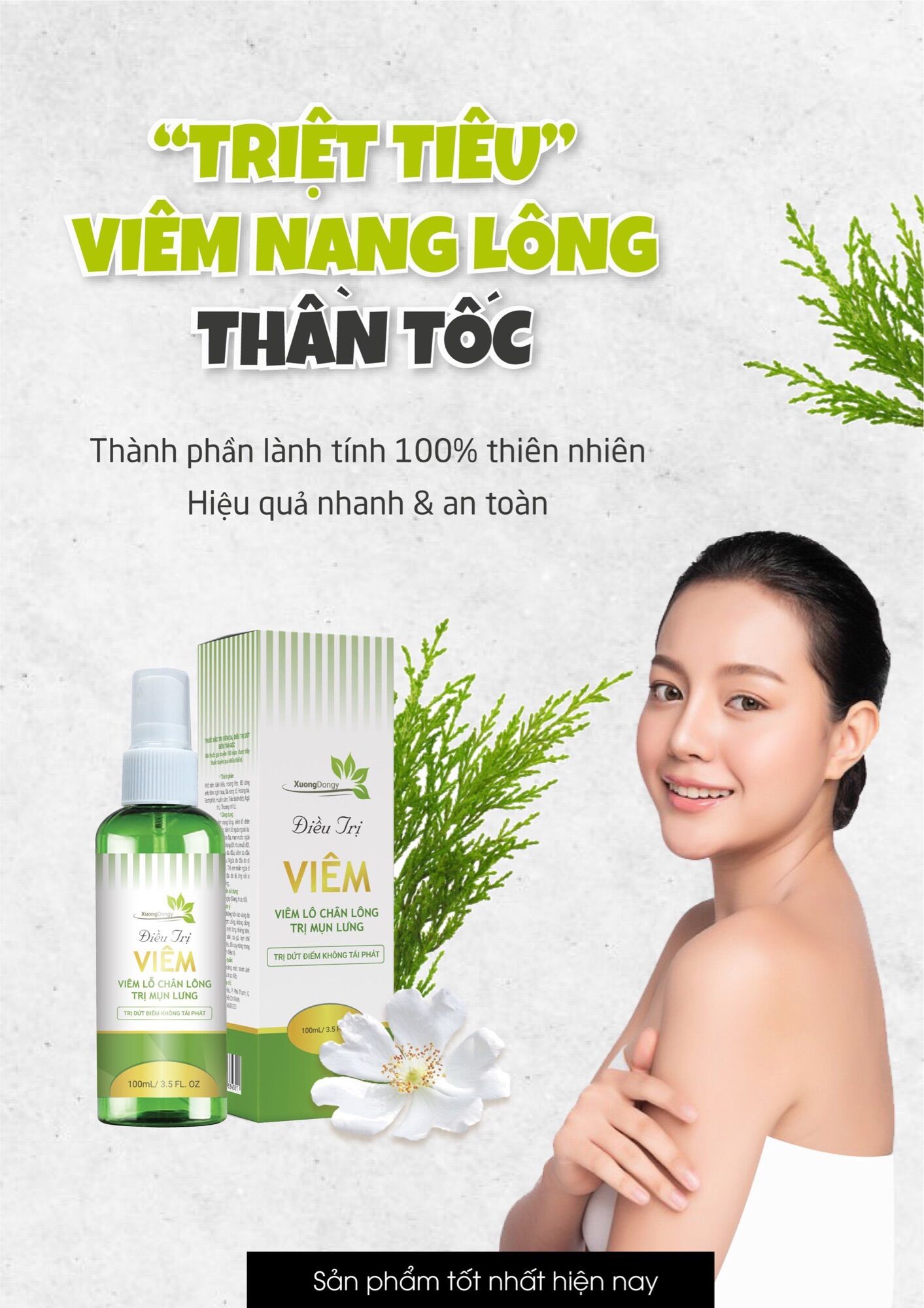 Thảo mộc viêm nang lông neem - mee natural