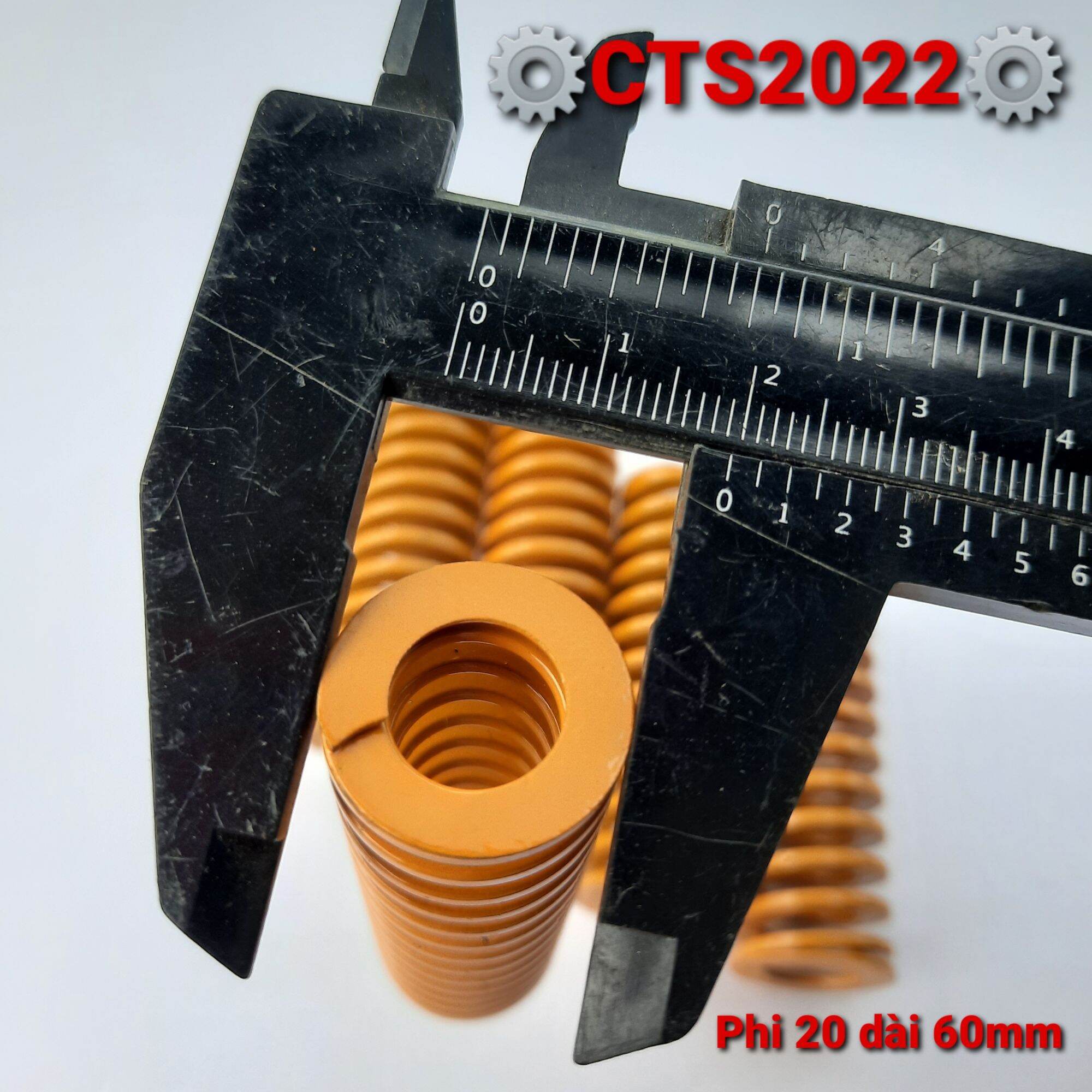 Lò xo nén chuyên dụng phi 20 dài 60mm