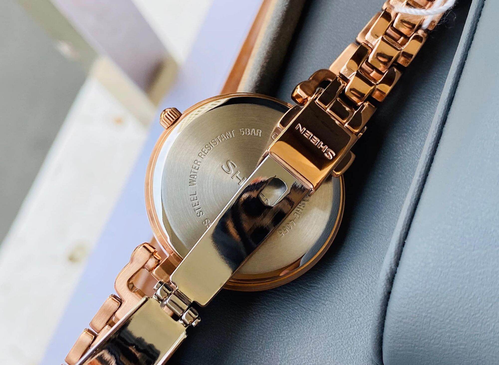 [HCM]Đồng hồ nữ Casio Sheen SHE-4055PG-7A xinh xắn