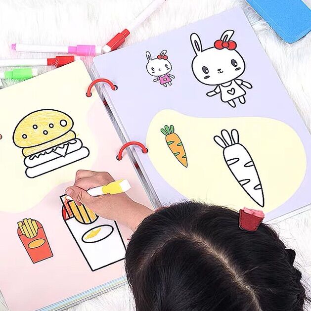 BỘ TẬP TÔ MÀU, TẬP VẼ XOÁ ĐƯỢC CHO BÉ