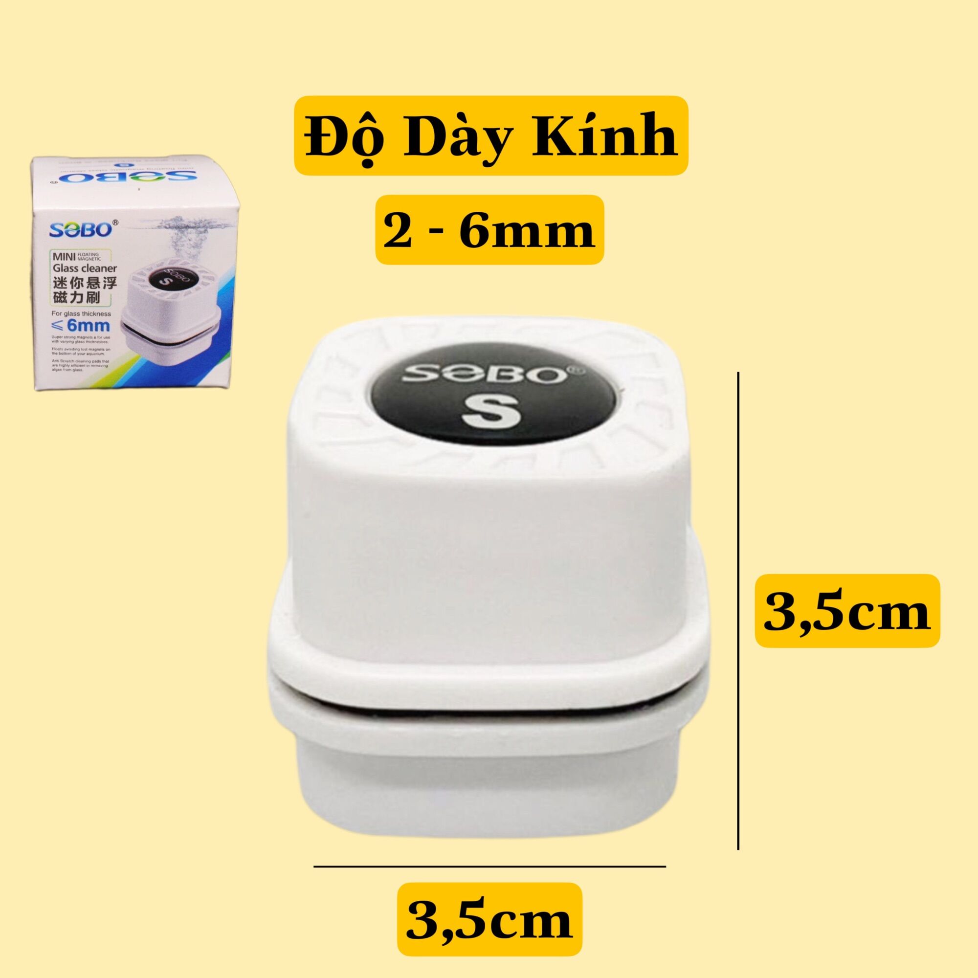 HÍT CHÀ HỒ NAM CHÂM SOBO MINI 3 KÍCH CỠ CHO HỒ CÁ CẢNH