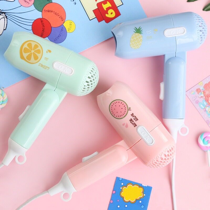 Máy Sấy Tóc Mini Icon Siêu Kute 2 Chế Độ Gấp Gọn sỉ nhận đặt hàng online