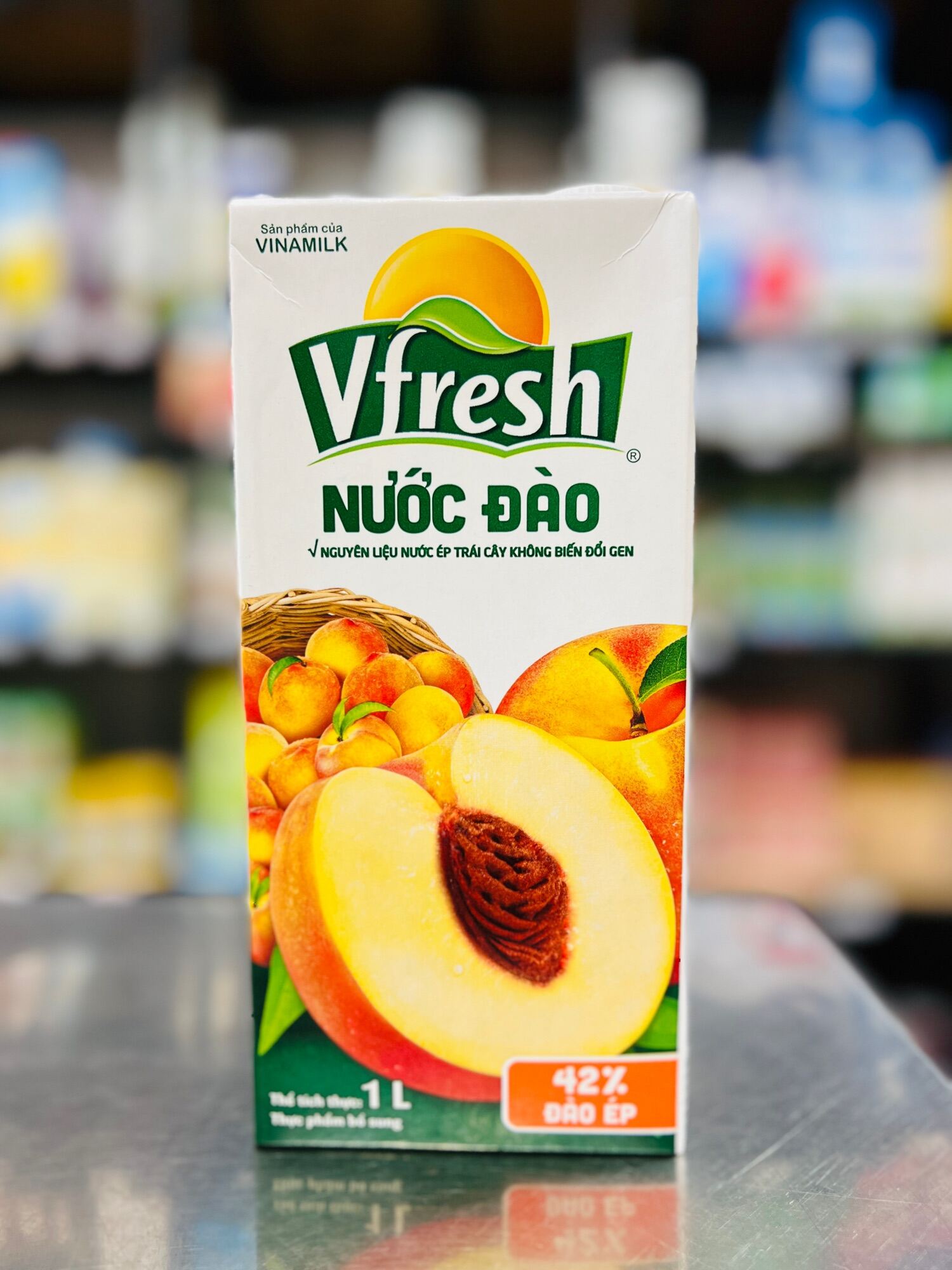 NƯỚC ÉP VFRESH 1LIT ỔI/CAM CÓ ĐƯỜNG/ĐÀO/TÁO/NHO/TÁO KIWI/TÁO LỰU/CAM KHÔNG ĐƯỜNG