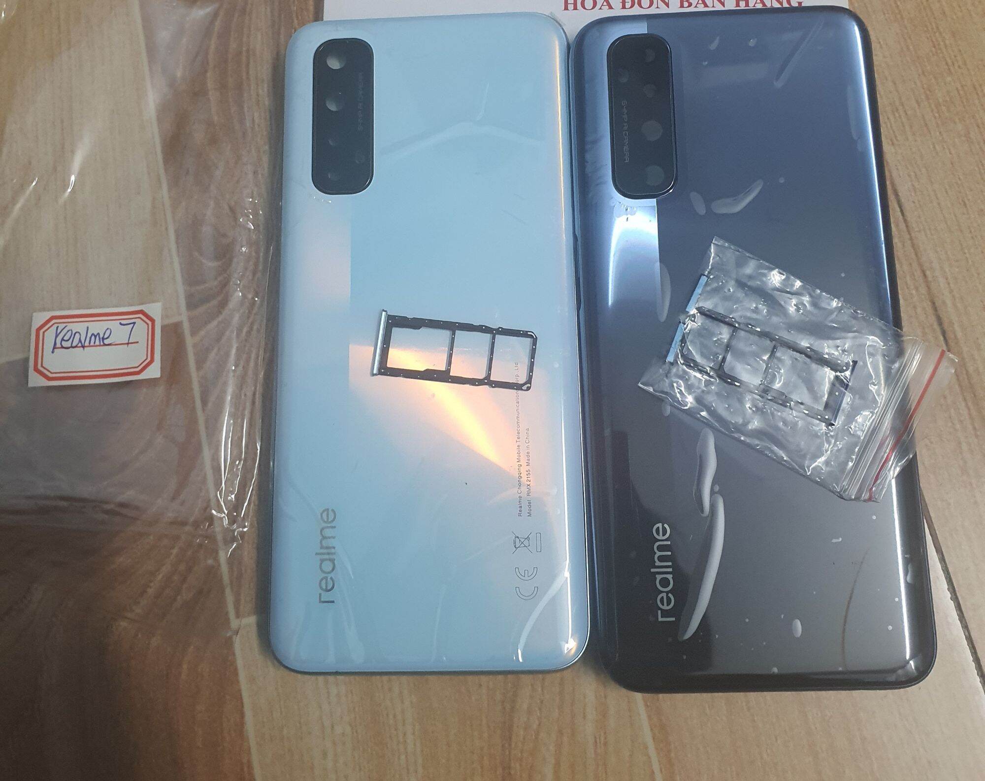 Vỏ realme 7 có khay sim kính camera bao test