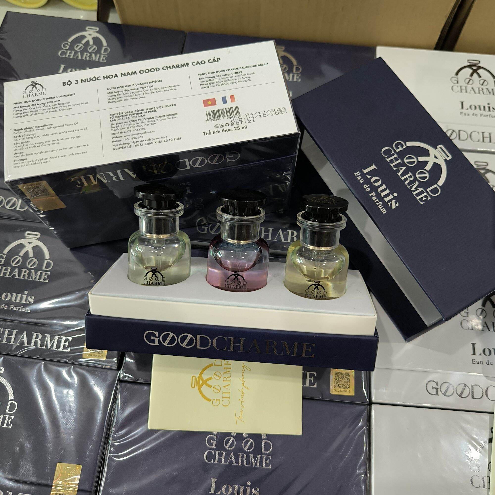 Set 3 Chai Nước Hoa Louis
