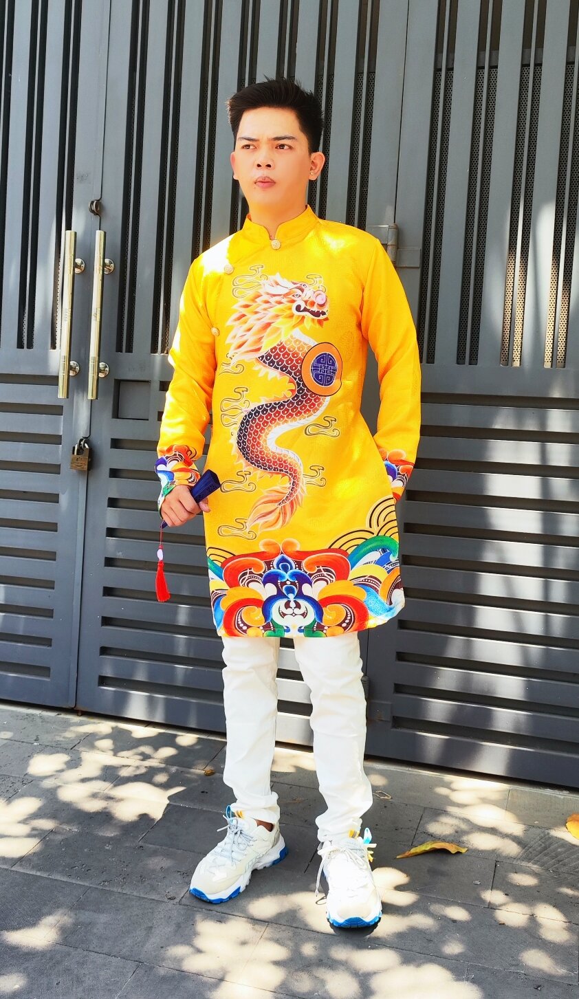 áo dài cách tân nam