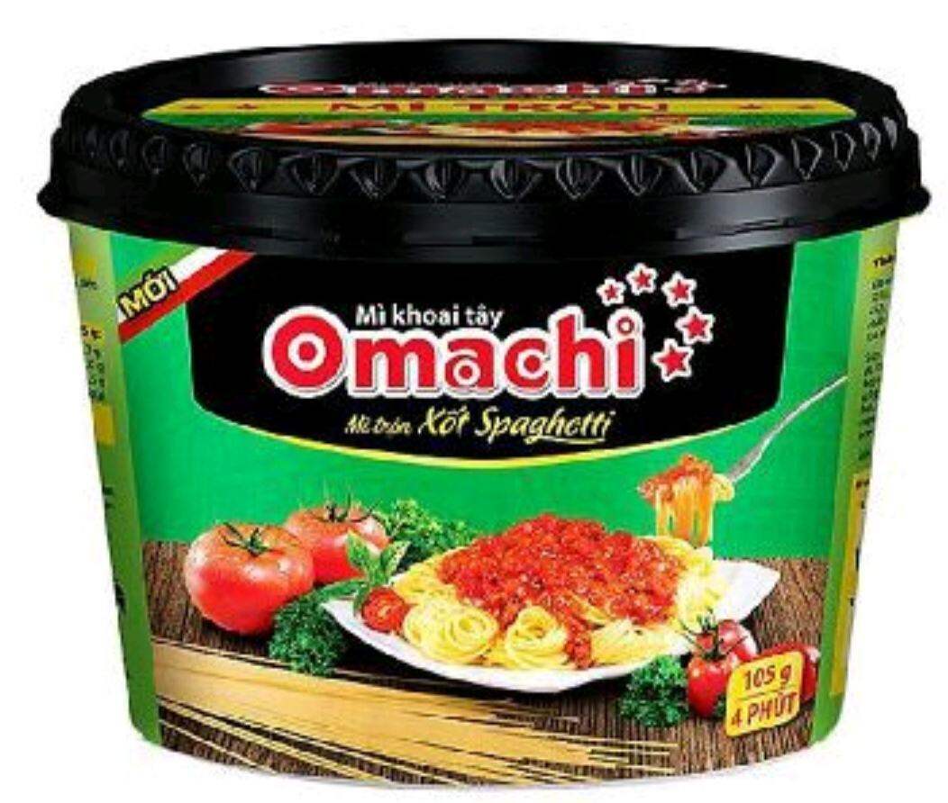 Mì omachi trộn xốt spaghetti thùng 12 tô
