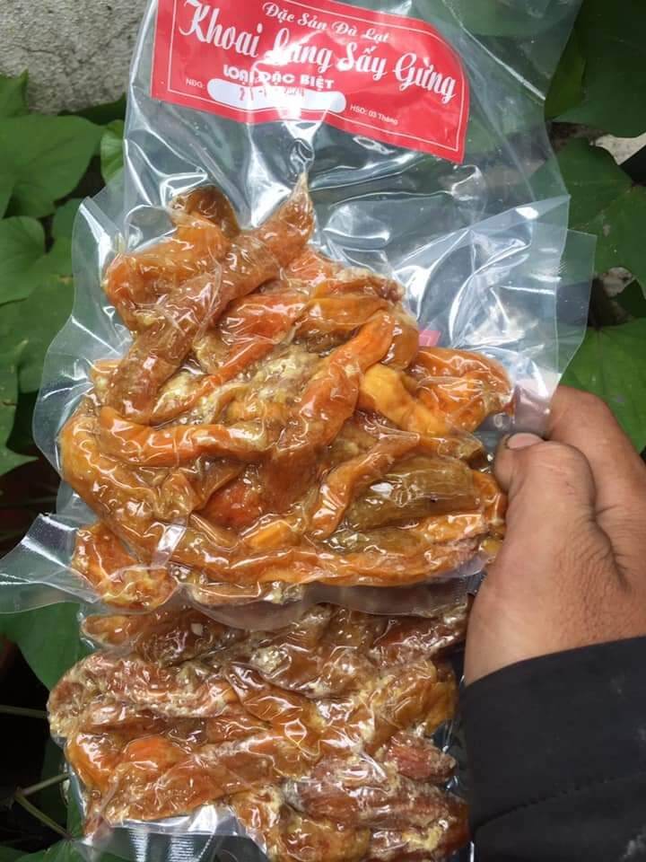 [HCM]1kg Khoai lang mật sấy gừng Đà Lạt