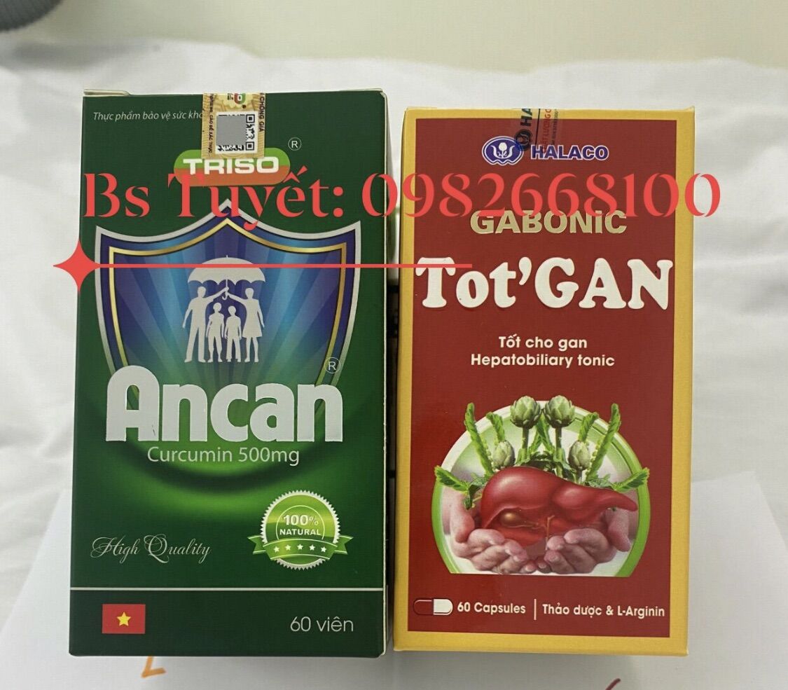 Cặp Ancan - Tốt gan - Hỗ trợ đtr ung bướu, giải độc gan