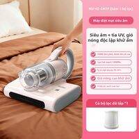 Haier | Máy Hút Bụi Giường Nệm Diệt Mạt Không Dây HSM-W101F Khử Trùng UV-C & Sóng Siêu Âm Tần Số Đập 12000 Lần/Phút Lực Hút mạnh Lọc 4 Lớp Mạt Bụi Pin lâu 30 Phút.